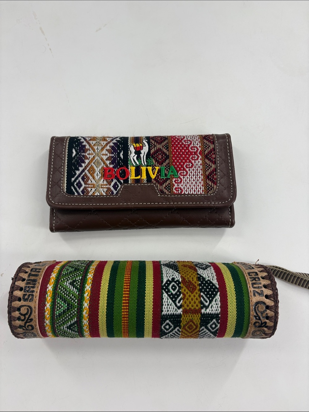 Brown Bolivia Embroidered Wallet - Ethnic Pattern Women’s Clutch
